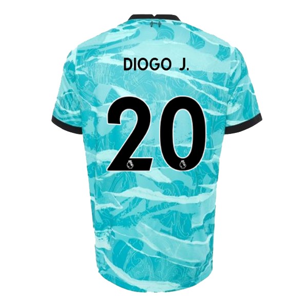 Trikot Liverpool NO.20 Diogo Jota Auswarts 2020-21 Blau Fussballtrikots Günstig